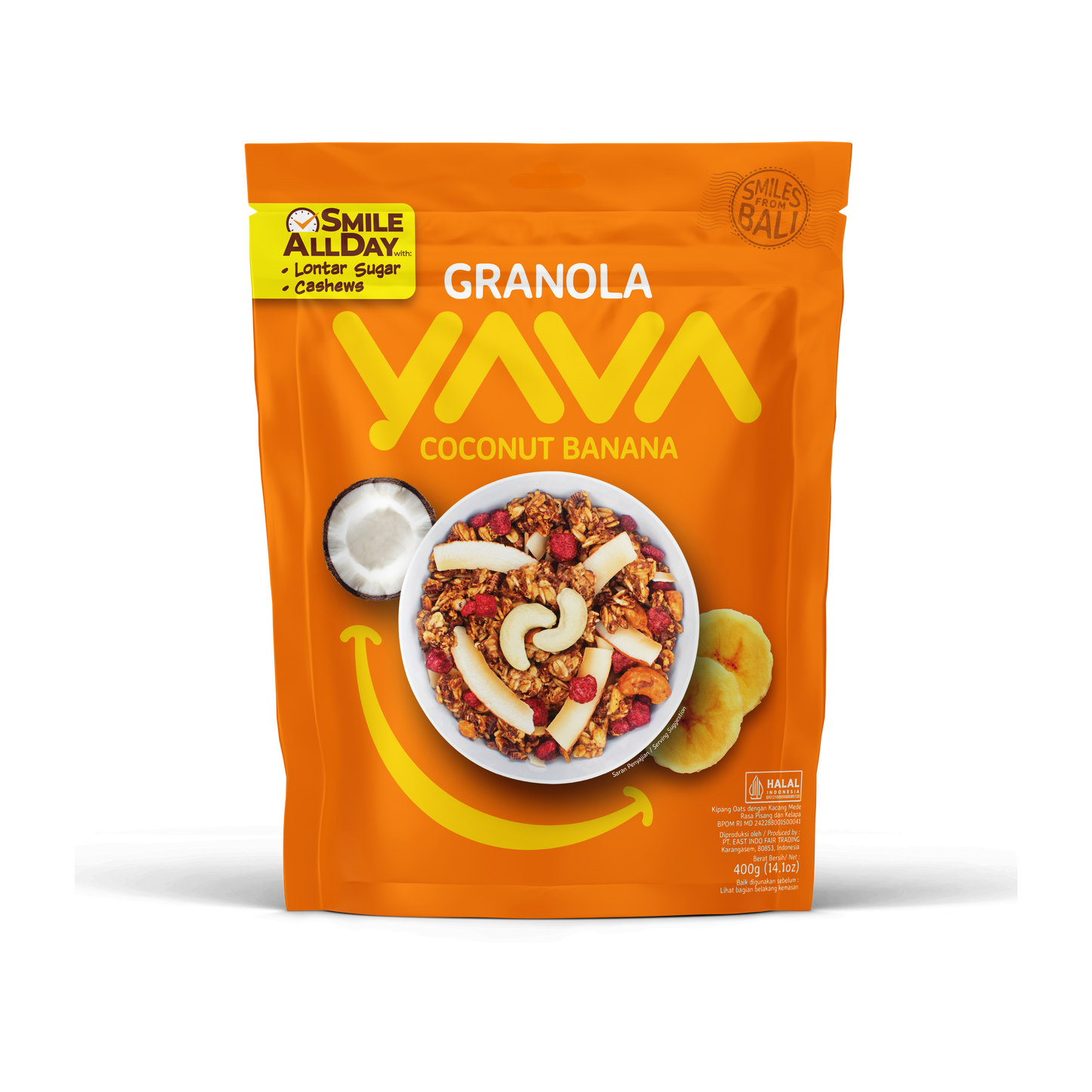 YAVA Granola - Coconut Banana (400 grams)