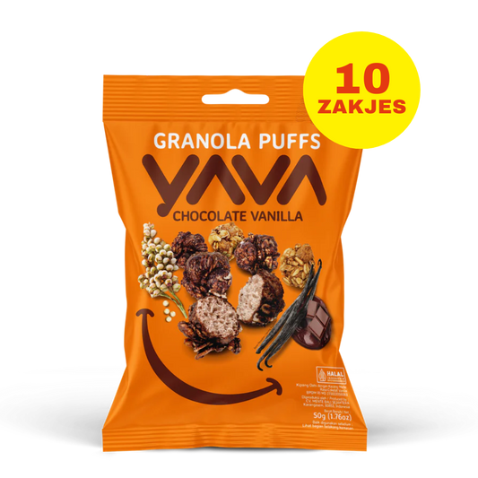 10 x YAVA Granola Puffs