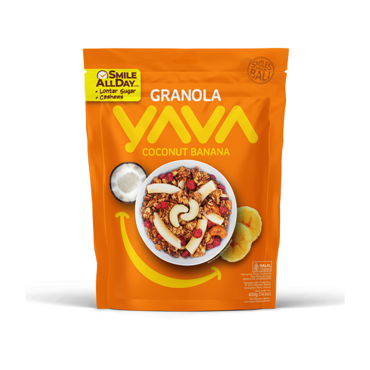 YAVA Granola - Kokos Banaan (400 gram)