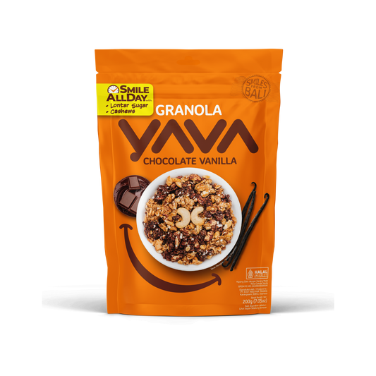 YAVA Granola - Chocolade Vanille (200 gram)