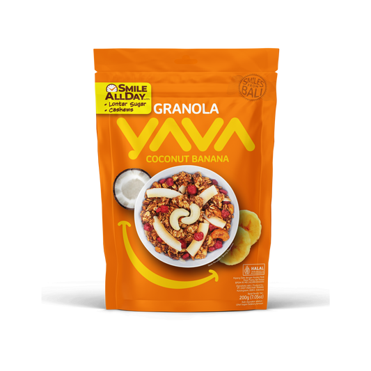 YAVA Granola - Kokos Banaan (200 gram)